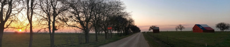 Texas Flag Barn near Bruceville-Eddy